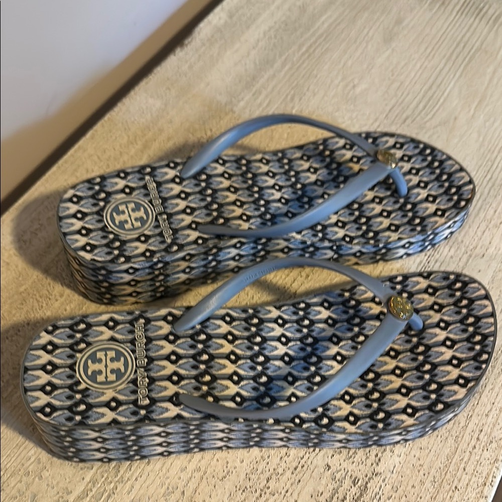 Tory Burch Blue Sandals Modern Design